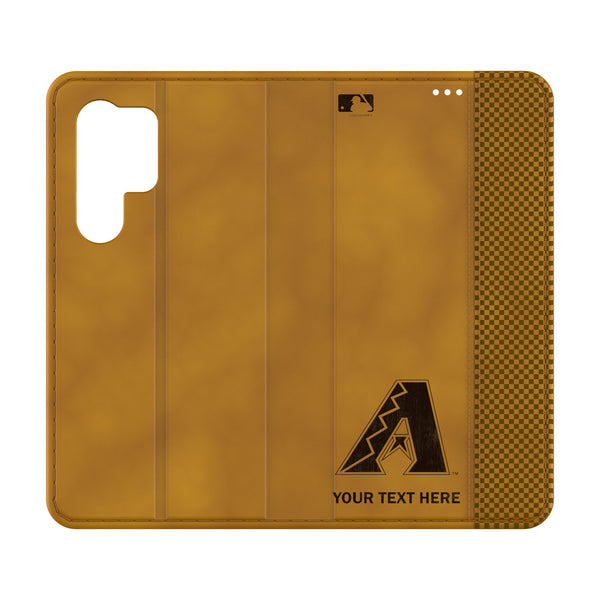Arizona Diamondbacks Personalized Burn Galaxy Folio Phone Case for Samsung Galaxy