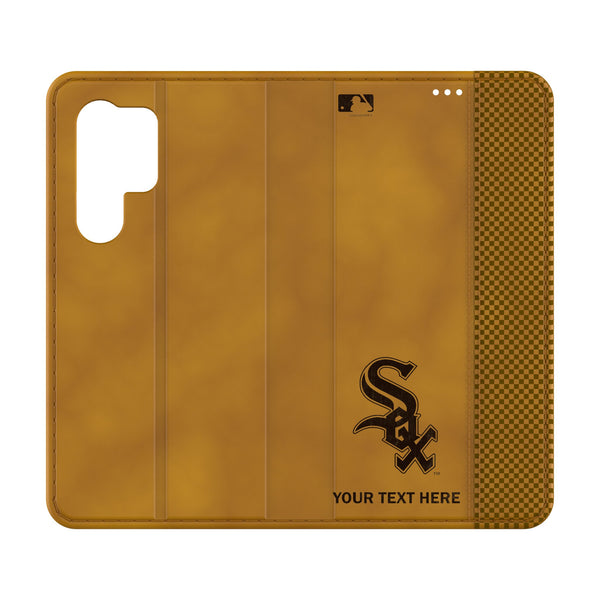 Chicago White Sox Personalized Burn Galaxy Folio Phone Case for Samsung Galaxy