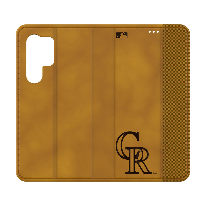 Colorado Rockies Burn Galaxy Folio Phone Case for Samsung Galaxy