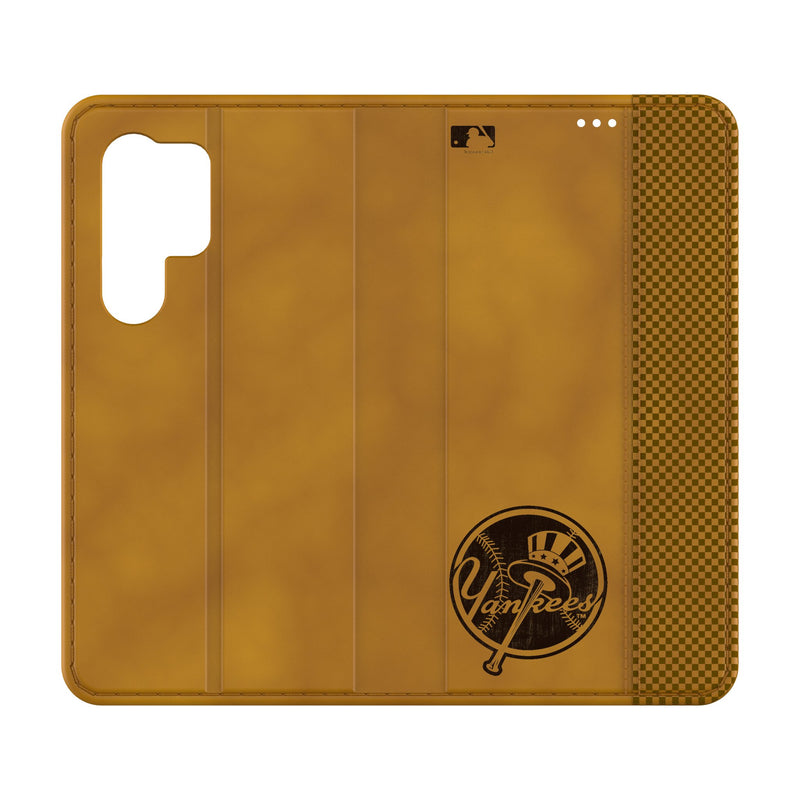 New York Yankees Burn Galaxy Folio Phone Case for Samsung Galaxy