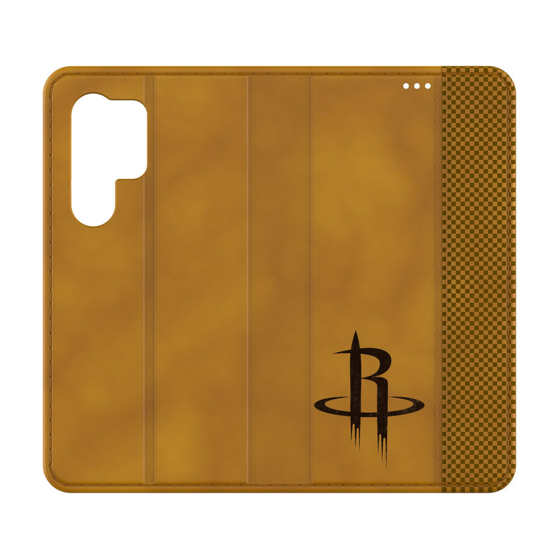 Houston Rockets Burn Galaxy Folio Phone Case for Samsung Galaxy