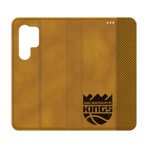 Sacramento Kings Burn Galaxy Folio Phone Case for Samsung Galaxy
