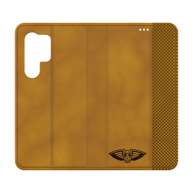 New Orleans Pelicans Burn Galaxy Folio Phone Case for Samsung Galaxy