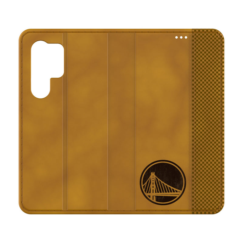 Golden State Warriors Burn Galaxy Folio Phone Case for Samsung Galaxy