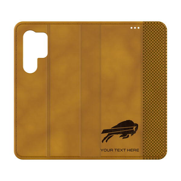 Buffalo Bills Personalized Burn Galaxy Folio Phone Case for Samsung Galaxy
