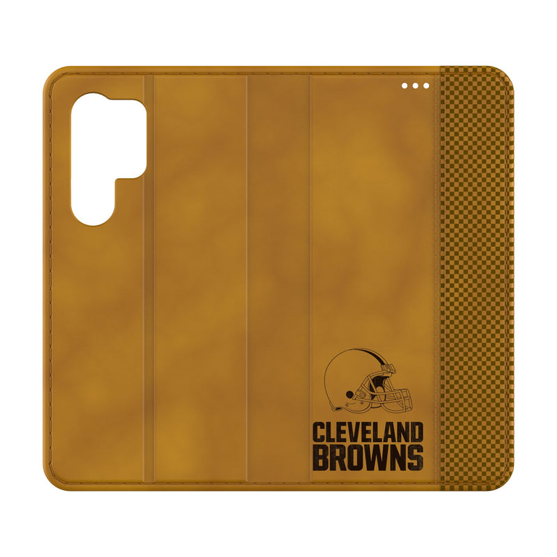 Cleveland Browns Burn Galaxy Folio Phone Case for Samsung Galaxy