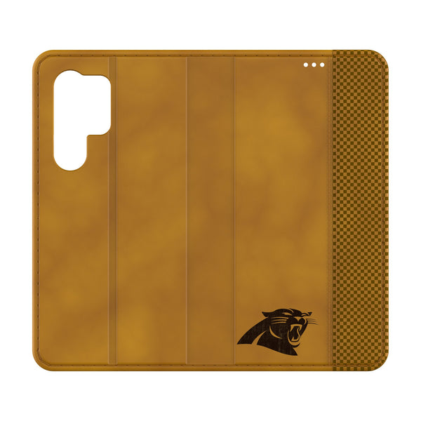Carolina Panthers Burn Galaxy Folio Phone Case for Samsung Galaxy