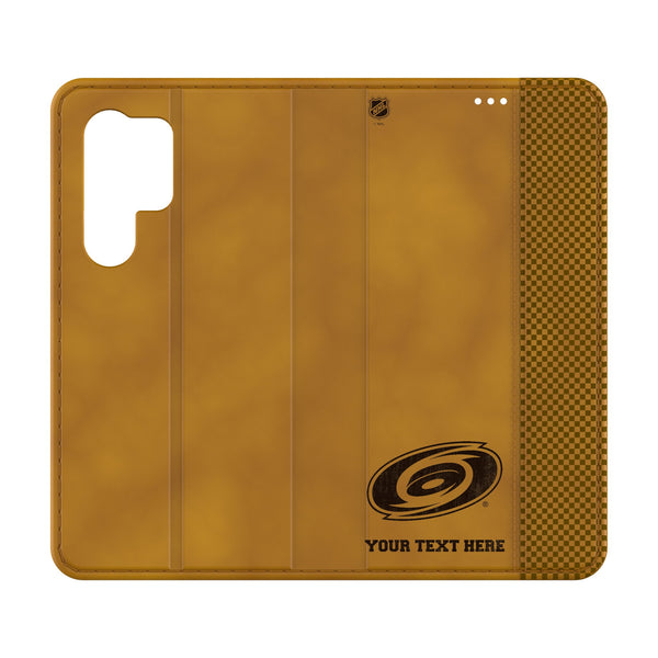 Carolina Hurricanes Personalized Burn Galaxy Folio Phone Case for Samsung Galaxy