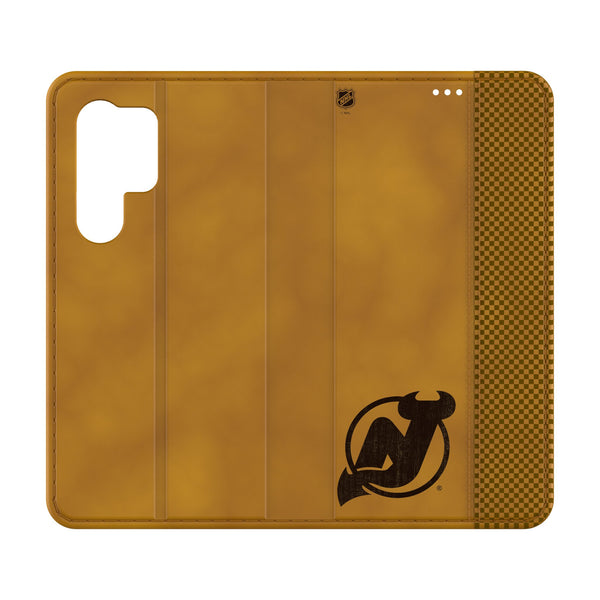 New Jersey Devils Burn Galaxy Folio Phone Case