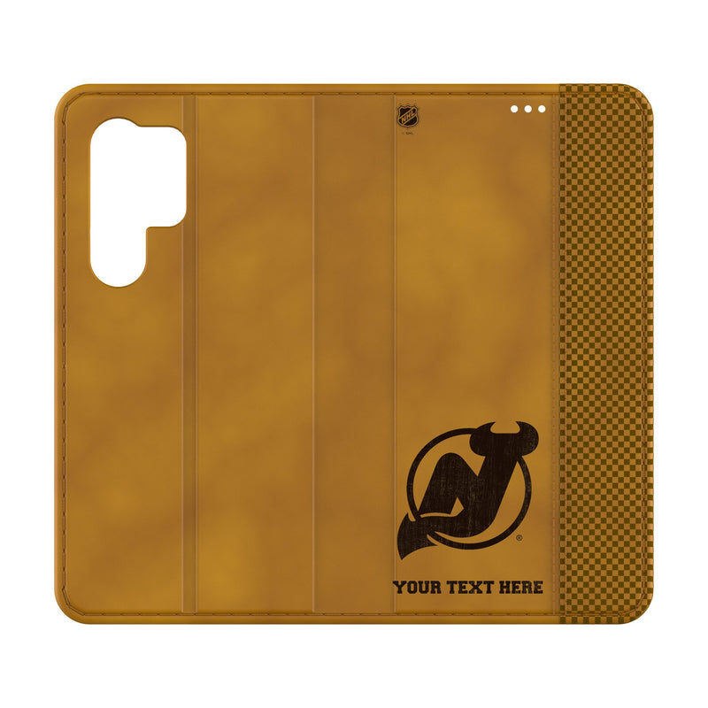 New Jersey Devils Personalized Burn Galaxy Folio Phone Case for Samsung Galaxy