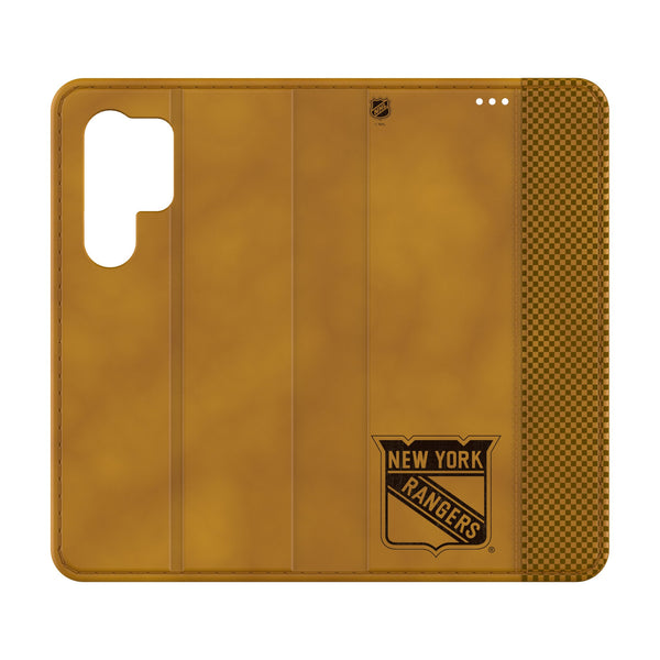 New York Rangers Burn Galaxy Folio Phone Case for Samsung Galaxy