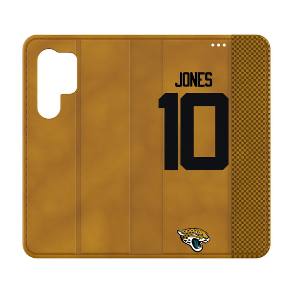 Mac Jones Jacksonville Jaguars 10 Game Tactic Galaxy Folio Phone Case for Samsung Galaxy