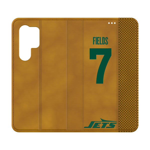 Justin Fields New York Jets 7 Game Tactic Galaxy Folio Phone Case for Samsung Galaxy