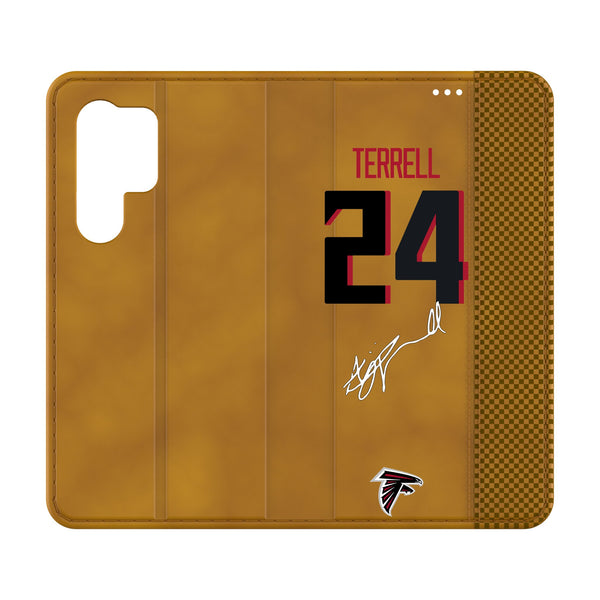 A.J. Terrell Atlanta Falcons 24 Ready Galaxy Folio Phone Case