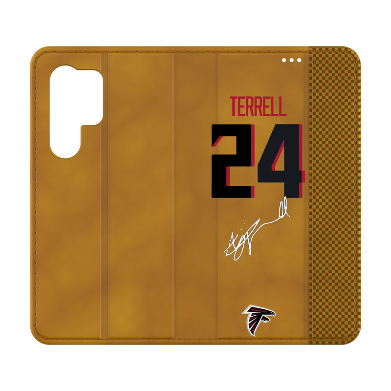 A.J. Terrell Atlanta Falcons 24 Ready Galaxy Folio Phone Case