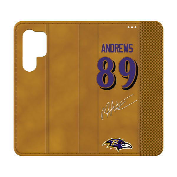 Mark Andrews Baltimore Ravens 89 Game Tactic Galaxy Folio Phone Case for Samsung Galaxy