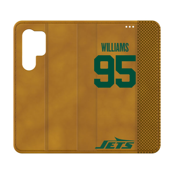 Quinnen Williams New York Jets 95 Ready Galaxy Folio Phone Case