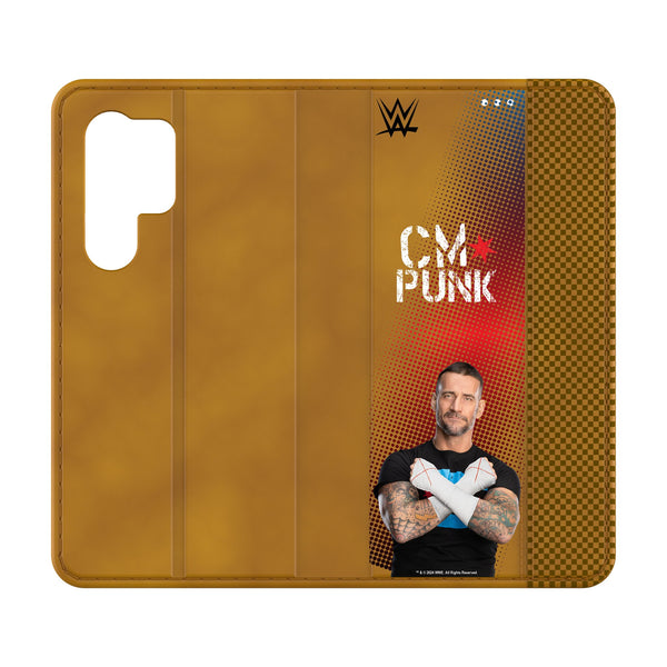 CM Punk Superstar Galaxy Folio Phone Case for Samsung Galaxy