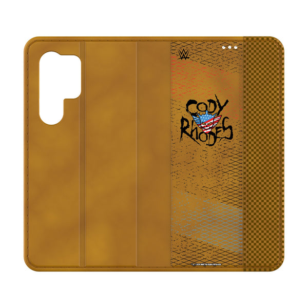 Cody Rhodes Steel Galaxy Folio Phone Case for Samsung Galaxy