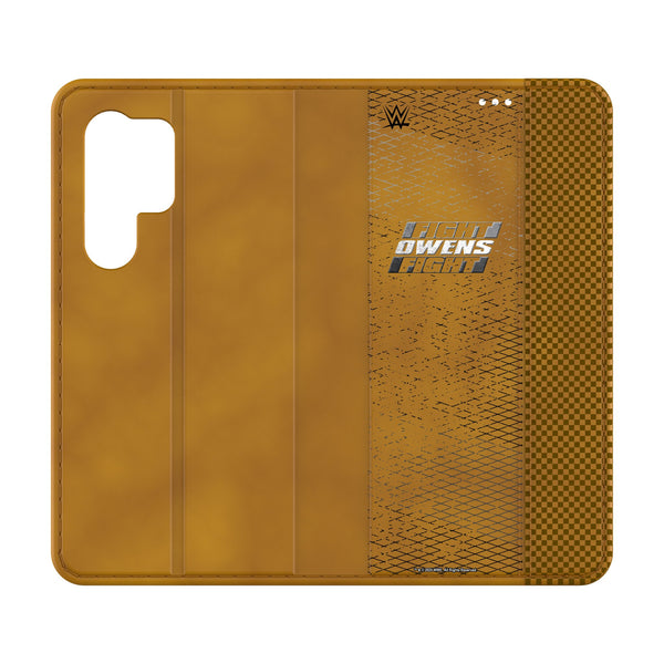 Kevin Owens Steel Galaxy Folio Phone Case for Samsung Galaxy