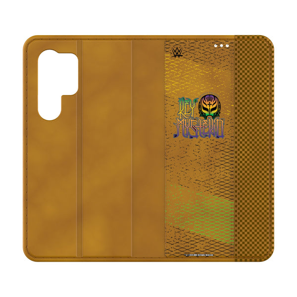 Rey Mysterio Steel Galaxy Folio Phone Case for Samsung Galaxy