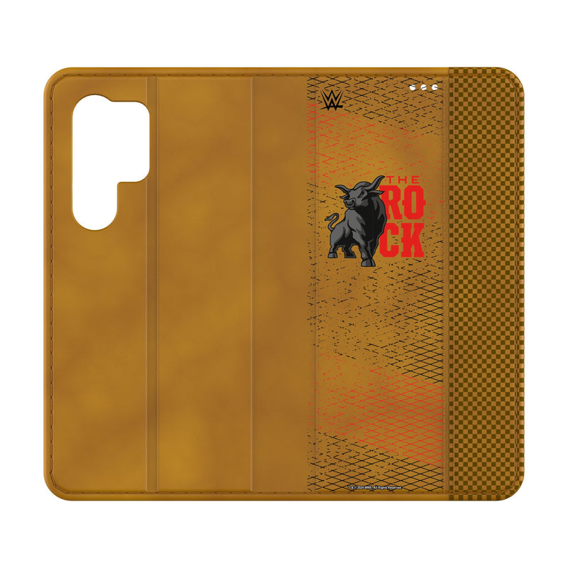 The Rock Steel Galaxy Folio Phone Case for Samsung Galaxy
