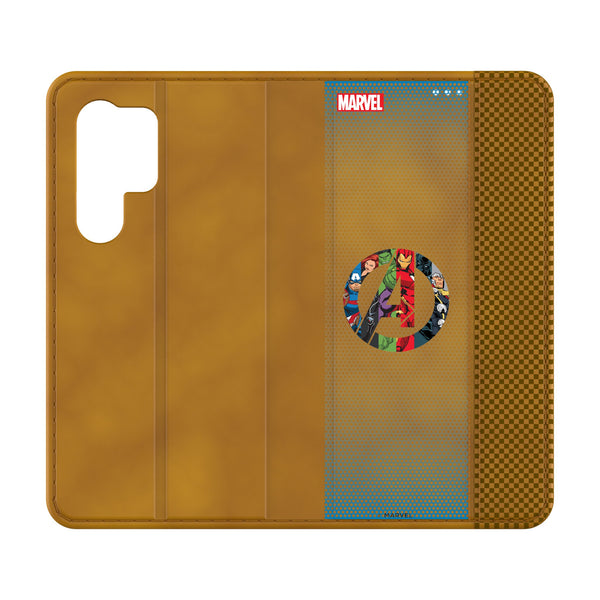 Marvel Avengers Grid Galaxy Folio Phone Case for Samsung Galaxy