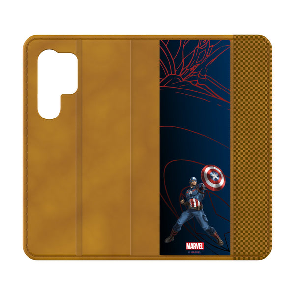Marvel Avengers Captain America MechLine Galaxy Folio Phone Case for Samsung Galaxy