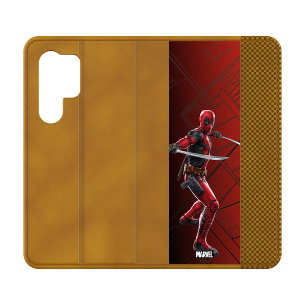 Marvel Deadpool MechLine Galaxy Folio Phone Case for Samsung Galaxy