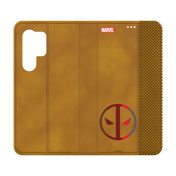 Marvel Deadpool Sigil Galaxy Folio Phone Case for Samsung Galaxy