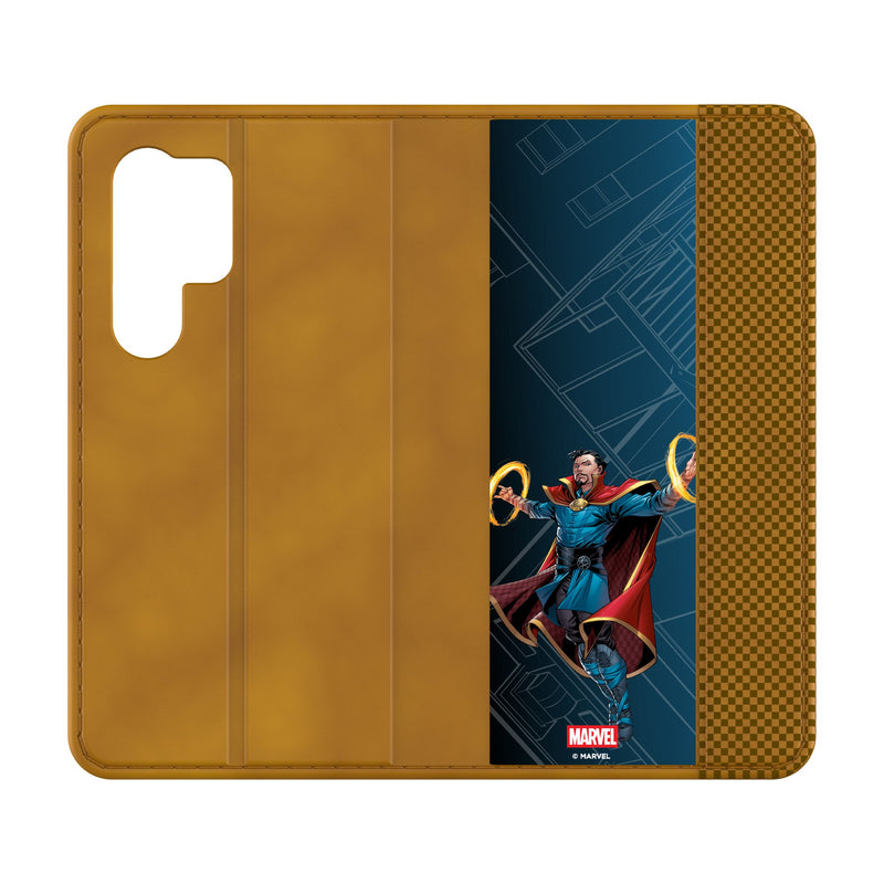 Marvel Avengers Doctor Strange MechLine Galaxy Folio Phone Case for Samsung Galaxy