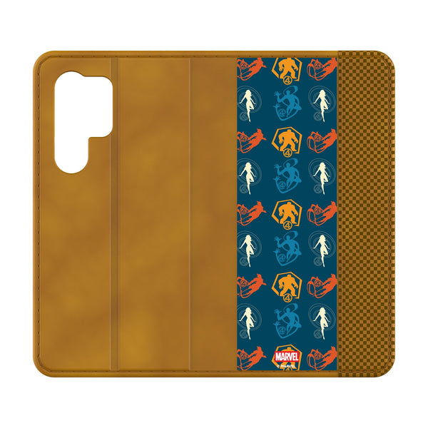 Marvel Fantastic Four Pattern 2 Galaxy Folio Phone Case for Samsung Galaxy
