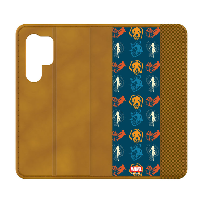 Marvel Fantastic Four Pattern 2 Galaxy Folio Phone Case for Samsung Galaxy