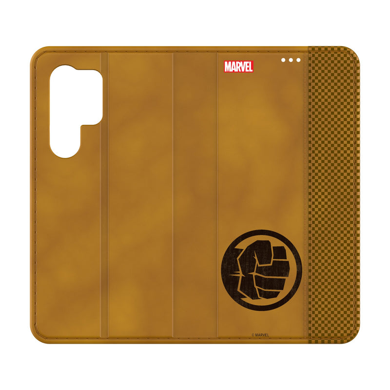 Marvel Avengers Hulk Sigil Galaxy Folio Phone Case for Samsung Galaxy