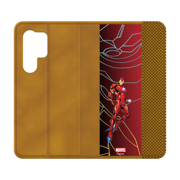 Marvel Avengers Iron Man MechLine Galaxy Folio Phone Case for Samsung Galaxy