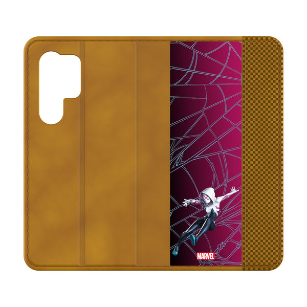 Marvel Spider-Gwen MechLine Galaxy Folio Phone Case for Samsung Galaxy