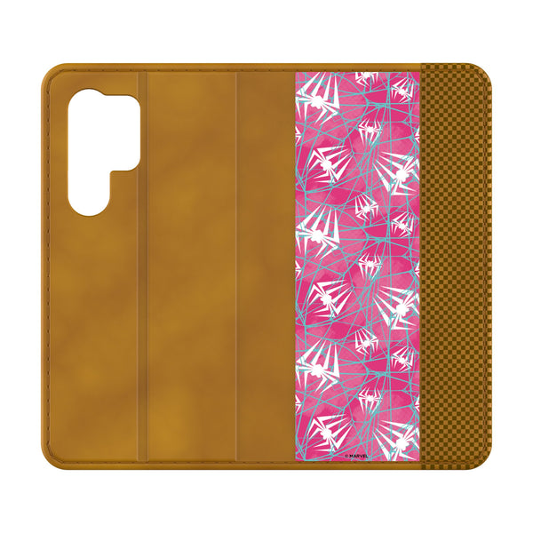 Marvel Spider-Gwen Pattern Galaxy Folio Phone Case for Samsung Galaxy