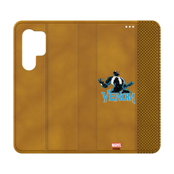 Marvel Venom Badge Galaxy Folio Phone Case for Samsung Galaxy