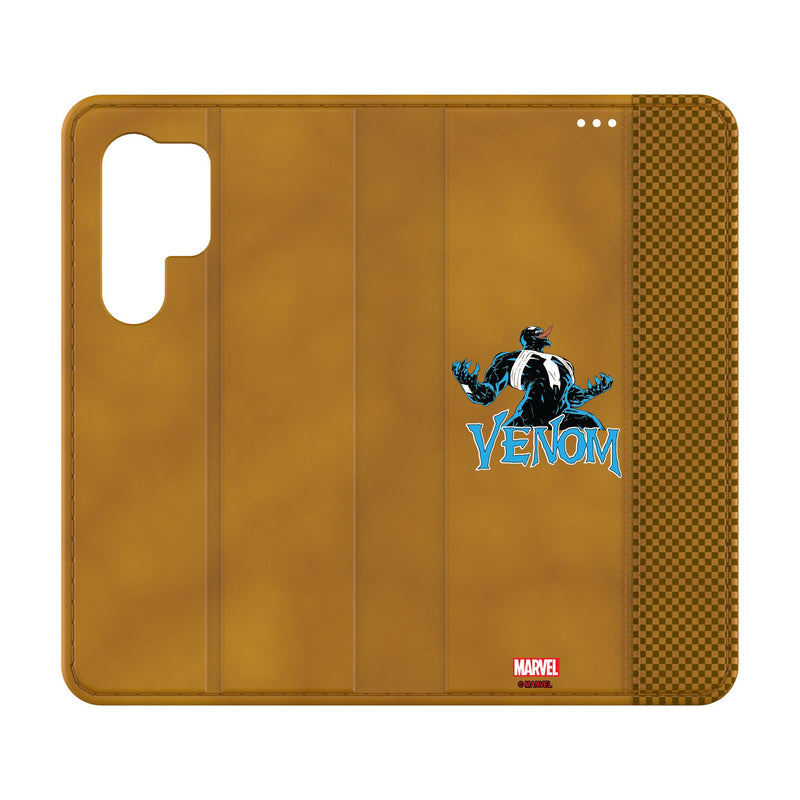 Marvel Venom Badge Galaxy Folio Phone Case for Samsung Galaxy