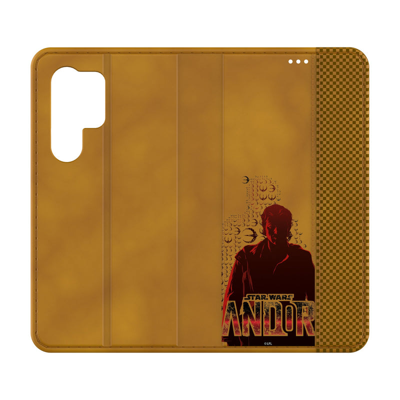 Star Wars Andor Quadratic Galaxy Folio Phone Case for Samsung Galaxy