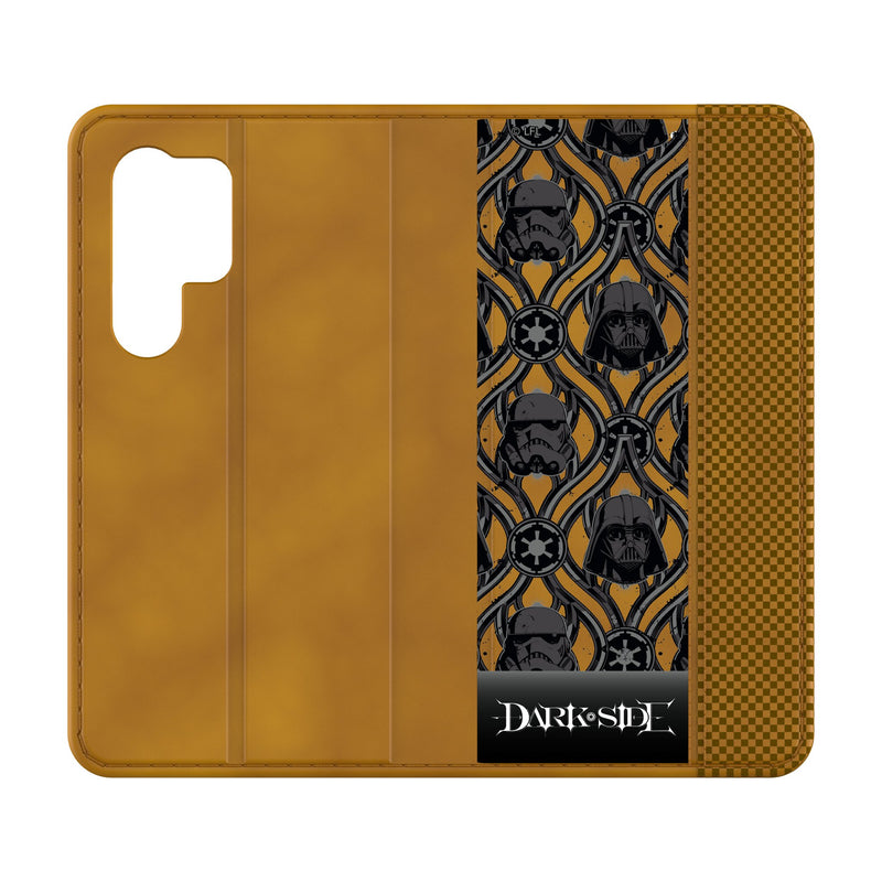 Star Wars Dark Side Pattern Galaxy Folio Phone Case for Samsung Galaxy
