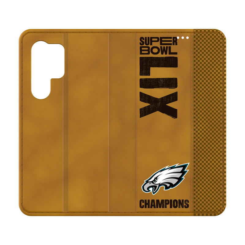 Philadelphia Eagles 2025 Super Bowl Galaxy Folio Phone Case for Samsung Galaxy