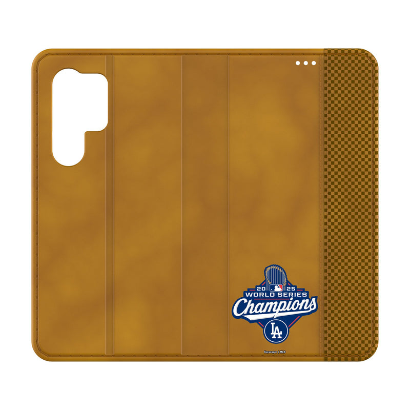 LA Dodgers 2025 MLB World Series Galaxy Folio Phone Case for Samsung Galaxy