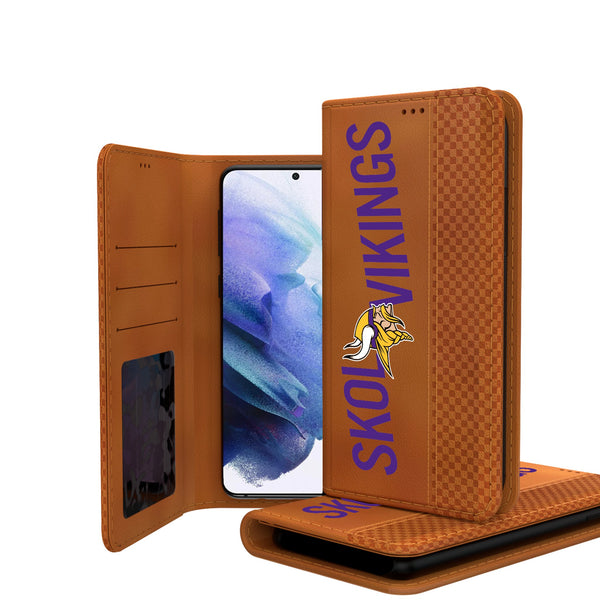 Minnesota Vikings 2024 Illustrated Limited Edition Galaxy Folio Phone Case