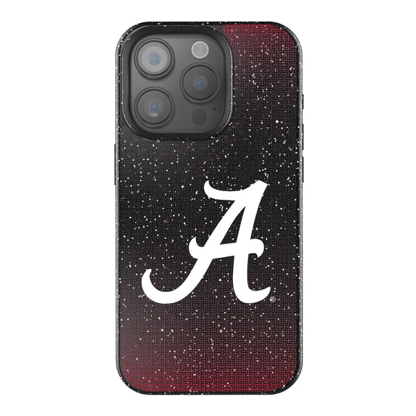 University of Alabama Crimson Tide Script A Linen iPhone Bling Phone Case for Apple iPhone