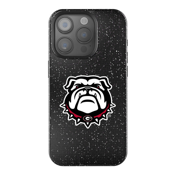 University of Georgia Bulldogs Uga Linen iPhone Bling Phone Case for Apple iPhone