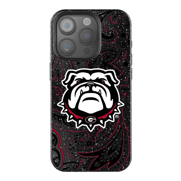 University of Georgia Bulldogs Uga Paisley iPhone Bling Phone Case for Apple iPhone