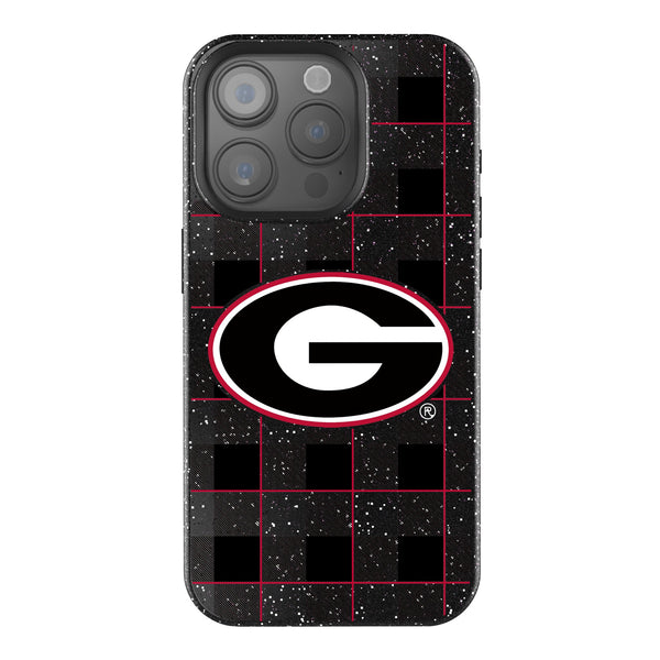 University of Georgia Bulldogs Plaid iPhone Bling Phone Case for Apple iPhone
