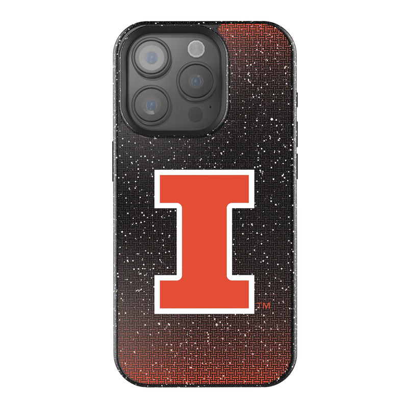 University of Illinois Fighting Illini Linen iPhone Bling Phone Case for Apple iPhone