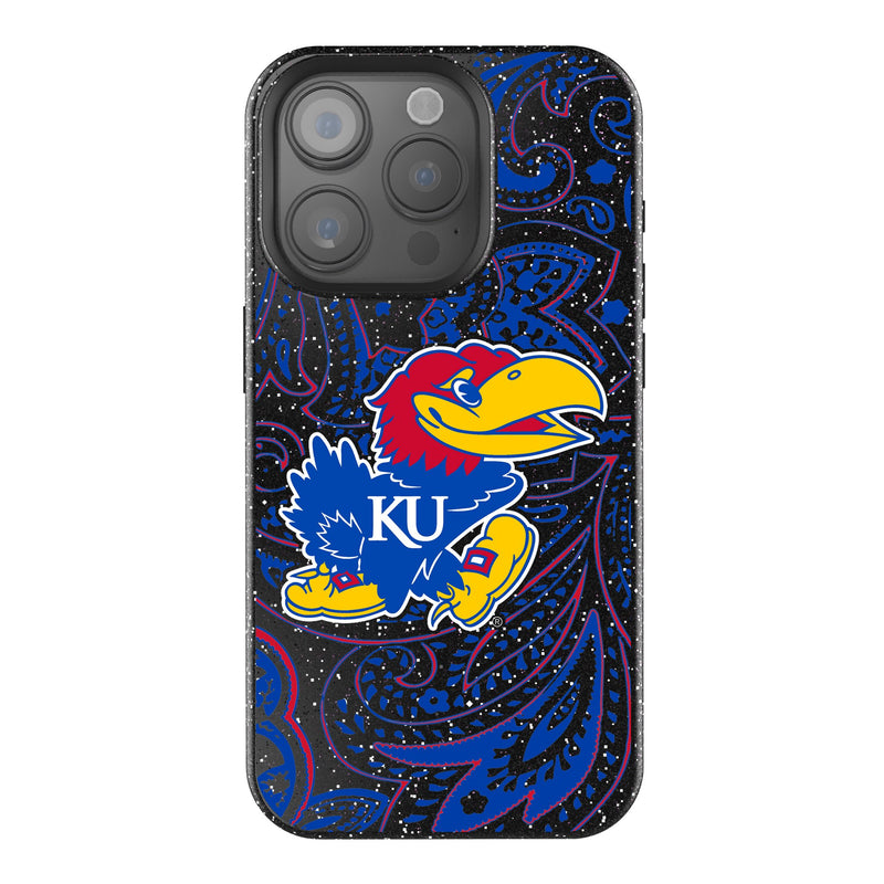 University of Kansas Jayhawks Paisley iPhone Bling Phone Case